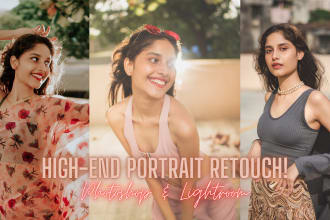 do headshot retouch, skin smoothing and portrait edit