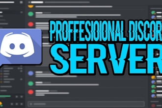 make you a discord server or get you a moderation team