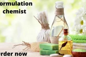 be your formulation chemist for product development