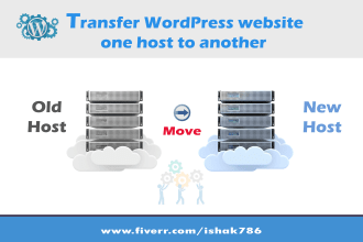 transfer wordpress website one host to another