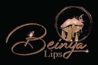 do makeup, eyelash, beauty and cosmetic logo design