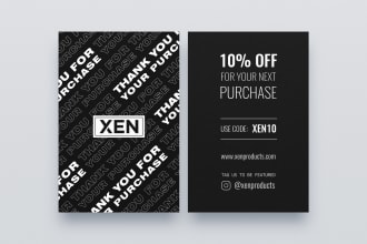 design a modern gift card, discount, voucher, coupon