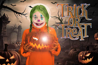 photoshop and edit your spooky halloween image