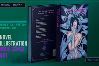 design anime book cover illustration