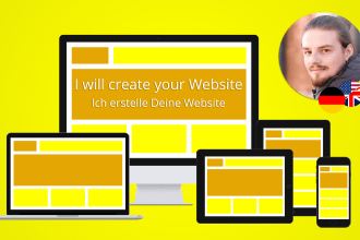 create a complete website with react for you