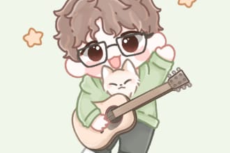 draw cute chibi art and illustration