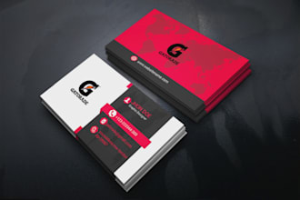 do professional modern luxury business thank you card design in 24 hour