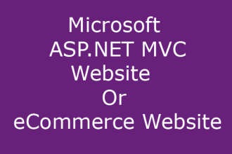 create asp dot net MVC Website or eCommerce Website per hour