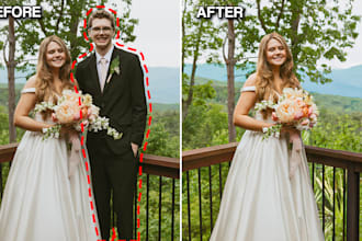 remove,erase,delete,cut unwanted object or people from image