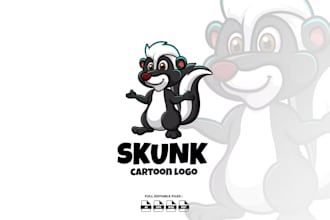 create cartoon, character and mascot business logo design