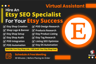 do etsy SEO for etsy product listing and etsy shop set up