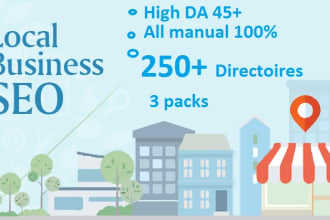 do 250 local seo citation and directories  for your business