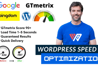 increase wordpress speed optimization for page speed, gtmetrix