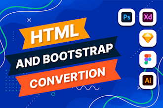 convert figma to HTML responsive website using tailwindcss