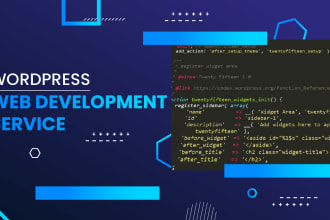 create custom business website with wordpress