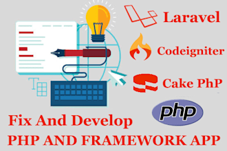 fix or develop php, laravel, codeigniter website application