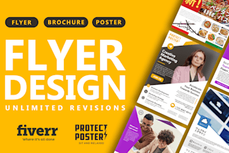 design business flyer and poster on photoshop