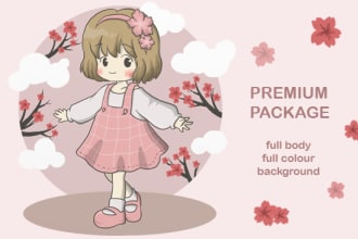 draw cute chibi character for you