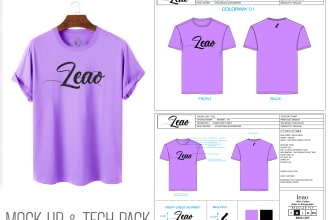 design t shirts hoodies and create tech pack