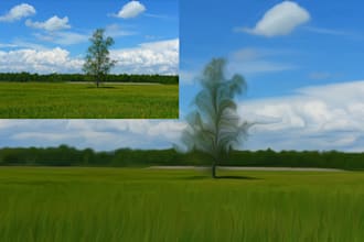 turn any photo into a realistic oil painting