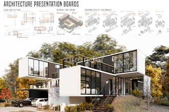 design architectural presentation boards and posters