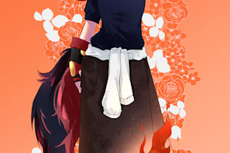 draw your oc in anime style