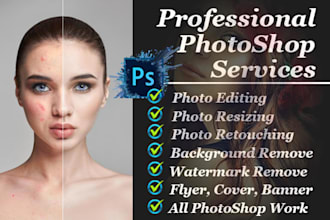 do professional photoshop editing and image retouching