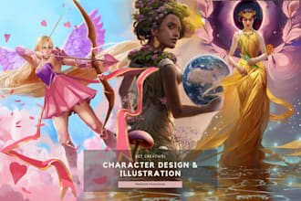 draw illustration for board game, card game, book