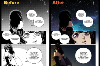 color any webtoon, manga or comic