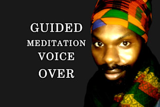 record your meditation in a deep soothing voice