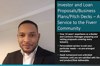 write and review an effective and customized business plan with pitch deck