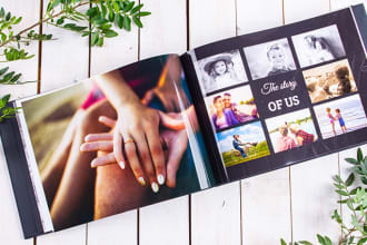 design photo book, wedding album, memories photobook