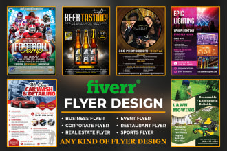 design professional, eye catching flyers for business and events