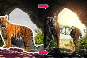 do photo manipulation and blend images in photoshop