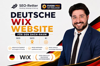design and develop a professional german wix website for your business