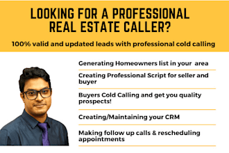 provide real estate wholesale buyer and seller calling