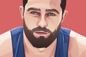 draw vektor potrait for you
