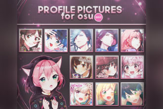 make you a profile picture for youtube, twitter, osu