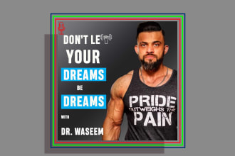 design a unique and pro podcast cover art for you