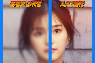 fix blurred, pixelated, or damaged photos professionally