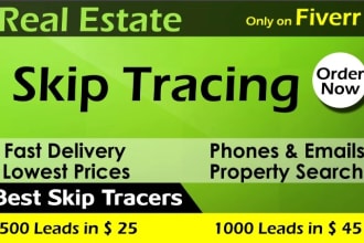 provide best skip tracing for real estate business