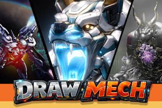 draw or design mechs robots concepts