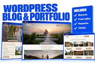 build a wordpress blog or portfolio website