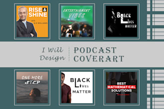 design a professional and perfect podcast cover art