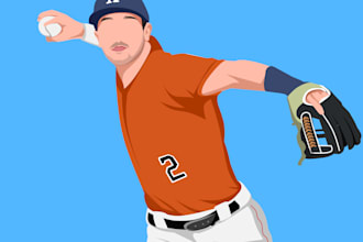 make amazing cartoon portrait or sports cartoon in 24 hours