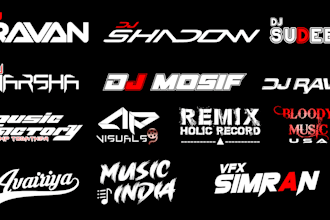 design your dj, music, band, visuals logo for less money