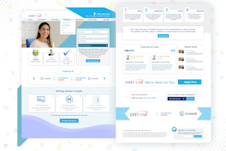 do HTML landing page design