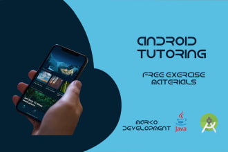 teach you android studio for app development and java coding
