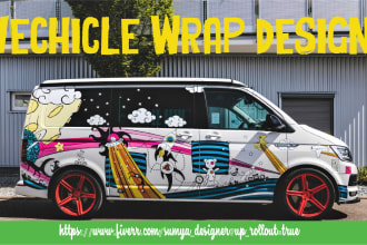 do custom vehicle design wrap, cars, trucks, van, trailers