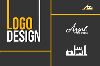 design photography logo or watermark with free 3d mockup